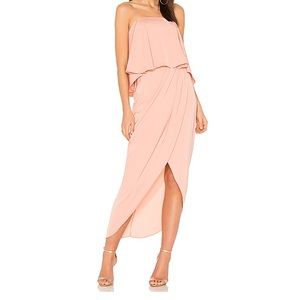 Shonajoy pink tulip frill dress